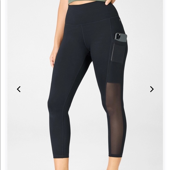 Fabletics powerhold mesh capris leggings black - Picture 2 of 9